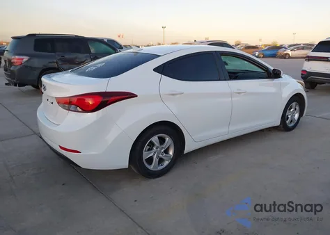 2014 Hyundai Elantra Se from USA, damaged, VIN 5NPDH4AE7EH509783
